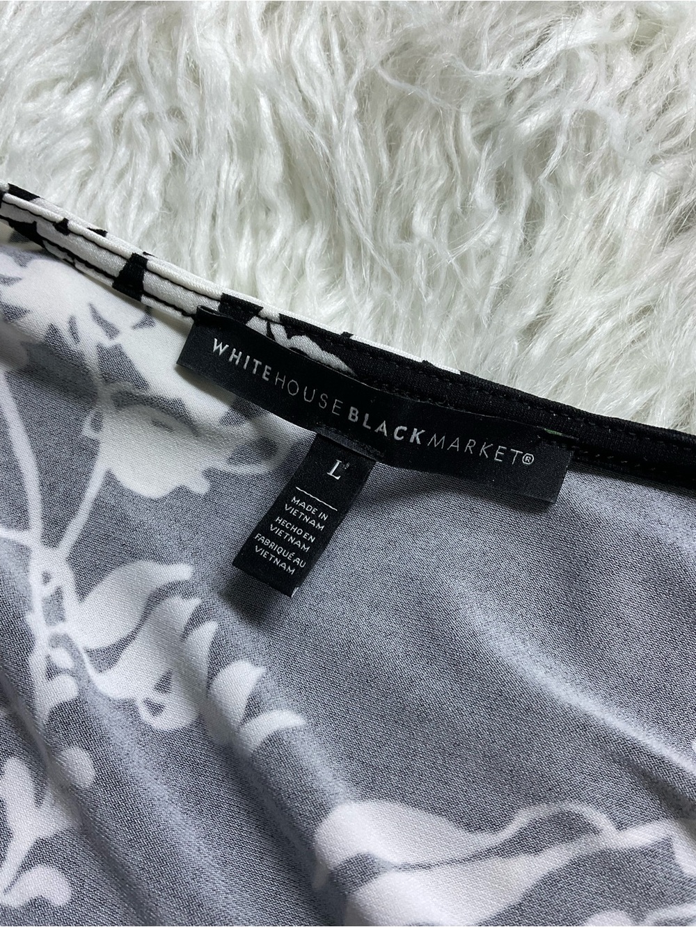 WHBM Button-Front Midi Wrap Dress - Picture 3 of 5
